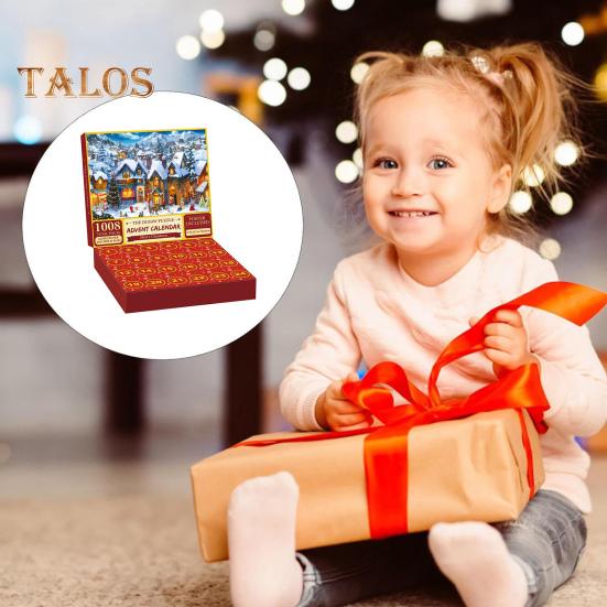 Weihnachts-Adventskalender-Puzzle 1000 Weihnachts-Countdown-Puzzle Winter Santa Schneemann Weihnachtsschmuck