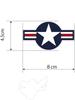 Nationality Mark Sticker USA Set of 2 (Large) / Sticker al