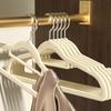 5Pcs flocked non-slip, mark-free clothes hanger, a must-have for dormitories, home use, autumn and winter clothing stores, down jackets, cotton coats