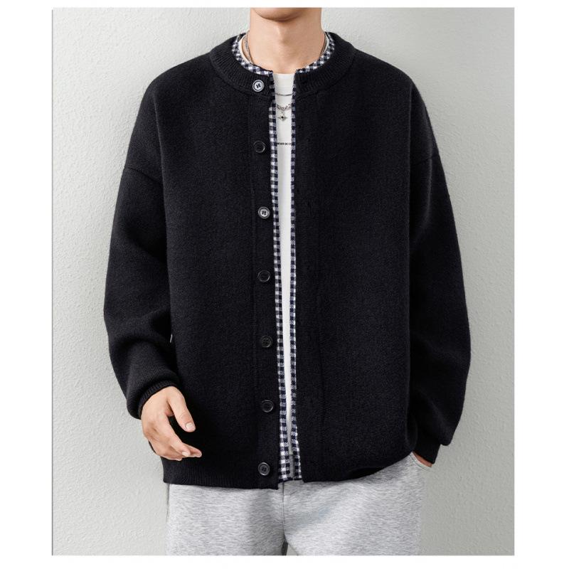 Men's Retro Autumn/Winter Button Cardigan – Trendy High-End Knitwear