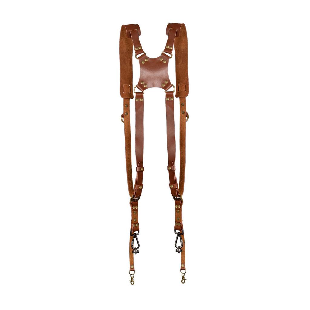 New Cowhide Double Shoulder Strap for SLR Cameras: Photography & Digital Accessories