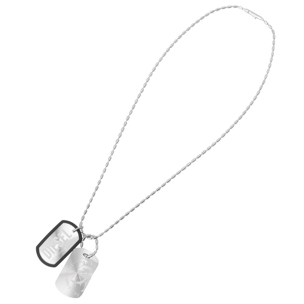 Diesel Double Plate Dog Tag Necklace Pendant DX0011040 [Diesel] [Item]
