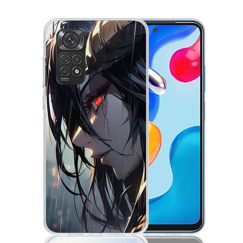 Albedo Overlord Anime Phone Case For Xiaomi Redmi Note 15 14 13 12S 12 Pro Plus 11S 11E 11 11T 10S 10 Art Soft Pattern Cover Red