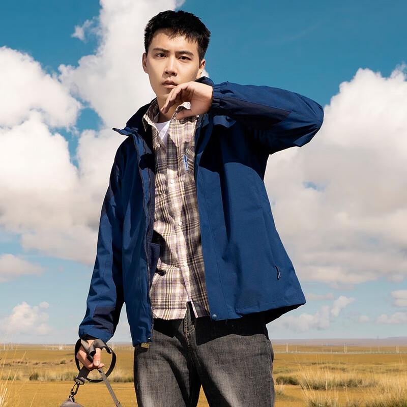 

JOHLIN DREAM Unisex 3-in-1 Detachable Hooded Outdoor Jacket L