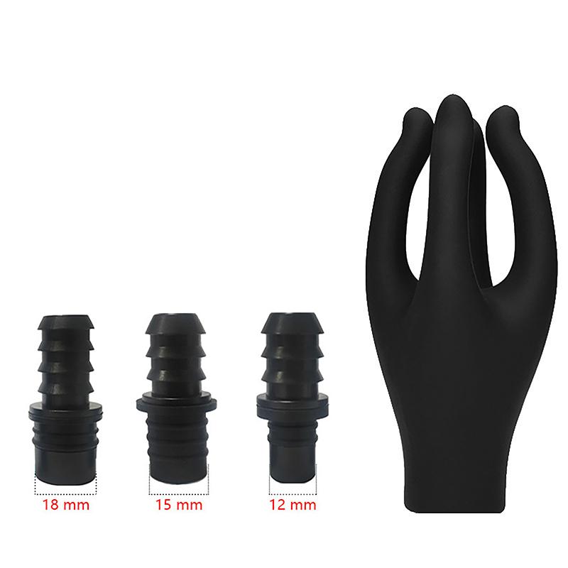 3 Sizes Fascia Massager Head Massage Gun Heads With 4 Fingers Artificial Hand Silicone Head Washable Massage