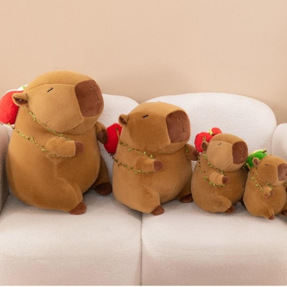 Simulation Capybara Plush Doll Cartoon Capibara Fluffty Doll Capybara Plush Toy Home Decor