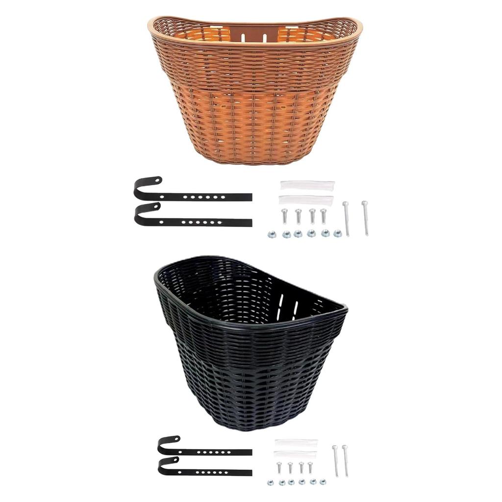 Bicycle Front Basket Large Capacity Universal Pannier Bike Front Basket for Camping Grocery Shopping Cycling Picnic Men Women