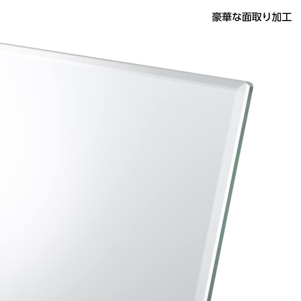 Horiuchi Mirror Industry Wooden Stand Mirror, Small, Black, Blends Into Your Living Room Space, Makeup Mirror, Tabletop Mirror, Mother's Day Gift