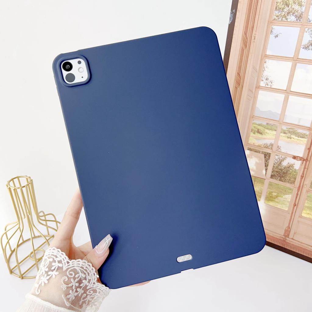 Pro iPad Pro 11 (2024) Pouzdro Soft TPU s povrchem jako kůže pro ochranu tabletu