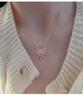 Guochao Ruyi Pendant Necklace: Women's Retro Ethnic Longevity Lock Collarbone Chain - Elegant Artistic Sweater Chain Trendy Design