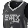 Jordan NBA Victor Wembanyama Spurs 1 Limited Edition SW Jersey Unisex Jersey Black Light-Silver DO9543-014