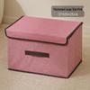 Foldable Dustproof Clothes Storage Box with Lid - Multifunctional Organizer for Clothing and Pants