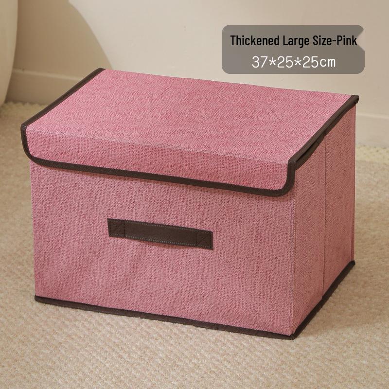 Foldable Dustproof Clothes Storage Box with Lid - Multifunctional Organizer for Clothing and Pants