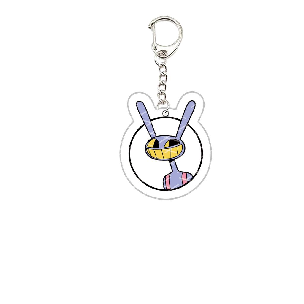 Acryl De Verbazingwekkende Digitale Circus Sleutelhanger Pomni Jax Ragatha Gangle Kinger Sleutelhanger Sleutelketting voor Accessoires Tas Fans Cadeau