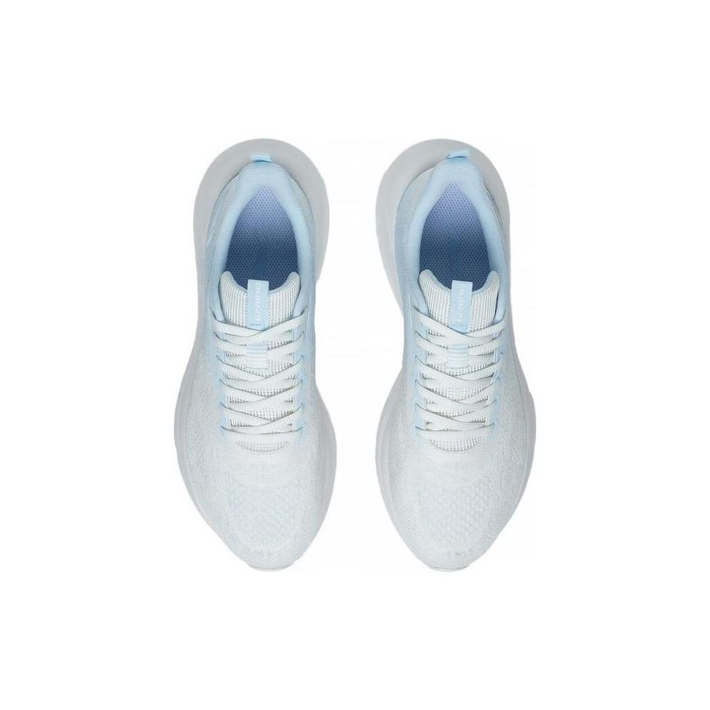 Li Ning YunQue Slip Resistant Abrasion Resistant Low top Running Shoes Women's White Blue ARST026-1
