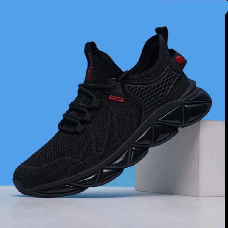 

Мужская обувь, повседневная обувь, универсальная, большого размера, черная, модная, сетчатая, плетеная, спортивная обувь, мужская, универсальная, дышащая, сетчатая обувь 39 чёрный