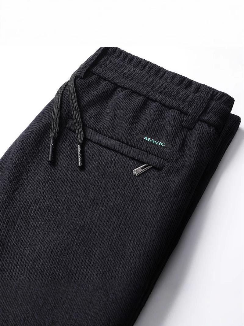 

Men s Plus Velvet Elastic Corduroy Pants - Autumn/Winter Ribbed Straight Leg Style 5XL