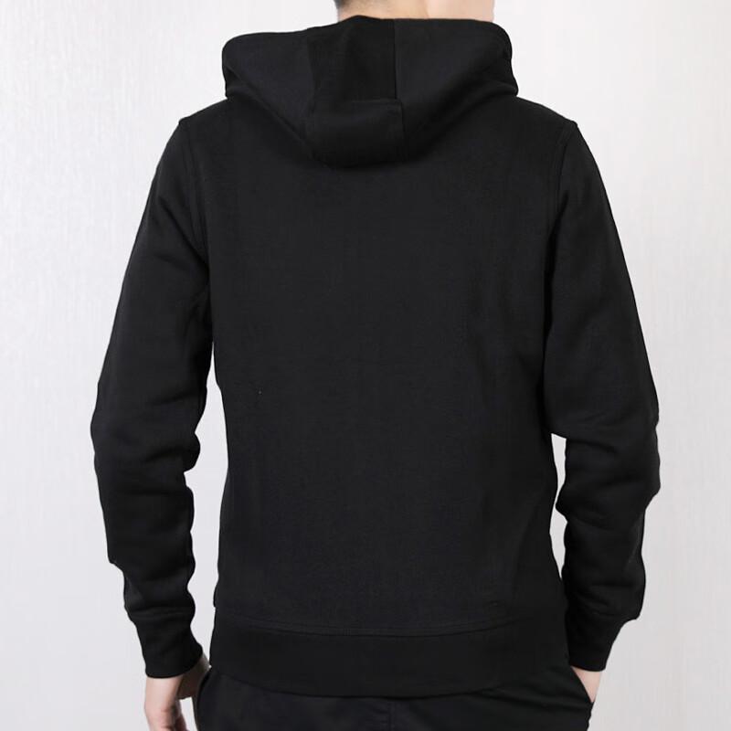 Nike Chaqueta con Cremallera Logo Sólido Hombre Ropa Exterior Negro 905231-010