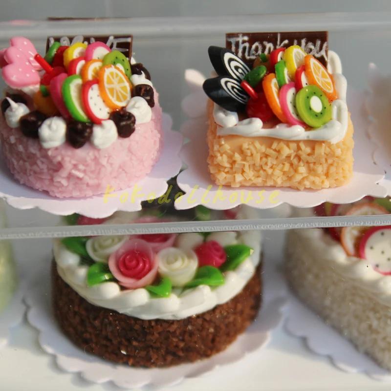 1/12 Maßstab Puppenhaus Miniatur Kuchen Rollenspiel Küche Mini Dessert Essen für Blyth BJD Puppe Zubehör Spielzeug