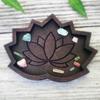 Wooden Tray Desktop Accessories Flower Wooden Crystal Storage Holder Display Tray Desk Accessories Room Decor
