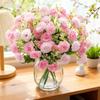 Artificial Flowers Carnation Valentine's Day Wedding Bridal Bouquet Home Room Vase OutdoorYard Garden Arch Diy Gift Props Decora