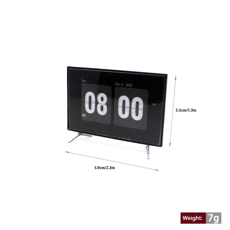 

1:12 Кукольный Дом Телевизор Имитация Телевизора Мини Телевизор С Подставкой Базовая Модель Миниатюрная Мебель Кукольный Домик Гостиная Украшения