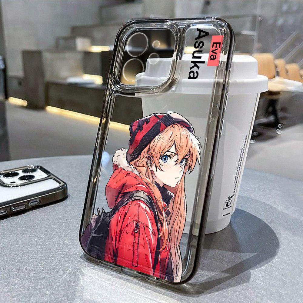 Cat hat Asuka for iPhone17promax Apple 16 cartoon phone case 14/13 Anime 15