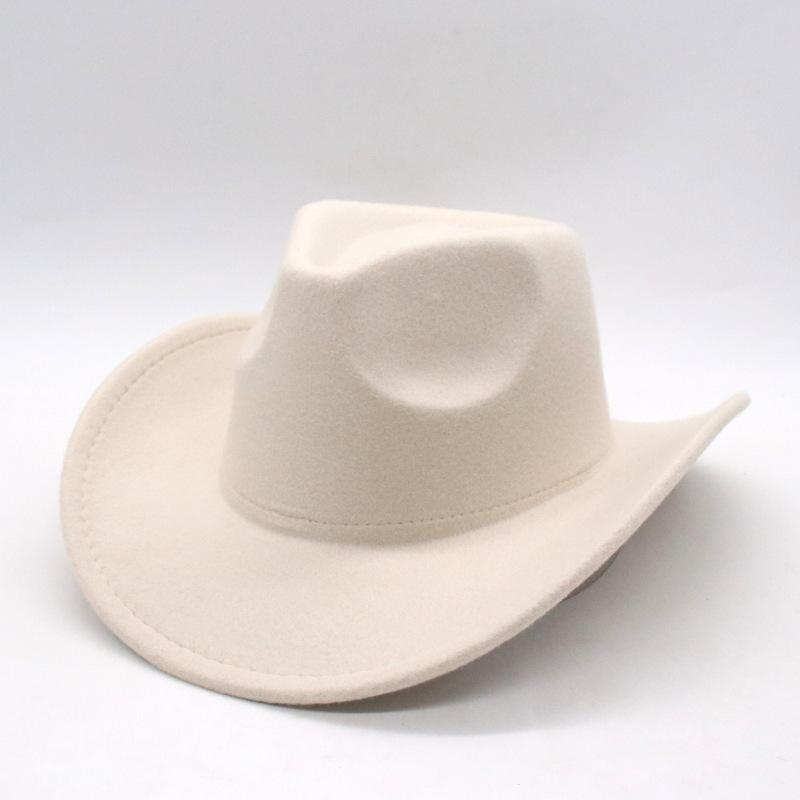 Einfacher Nackter Cowboy Zylinder Performance Jazzhut Pfirsichherz Zylinder Filzhut Tanzgruppe Wollhut