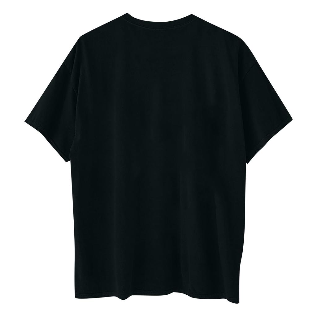 Women's Casual Loose Printed T-shirt With Round Neck Pullover Short Sleeved Top