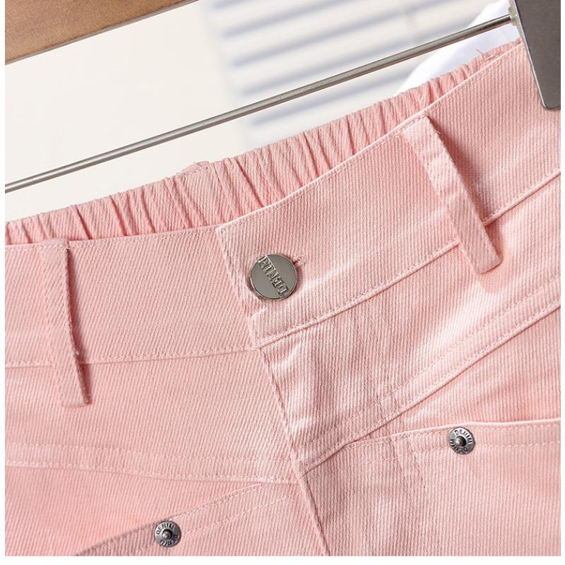 DIMANAF Plus Size Femei Pantaloni scurți Pantaloni de vară Lejer Blugi scurți Basic Talie înaltă Solid Harem Pantaloni talie elastică