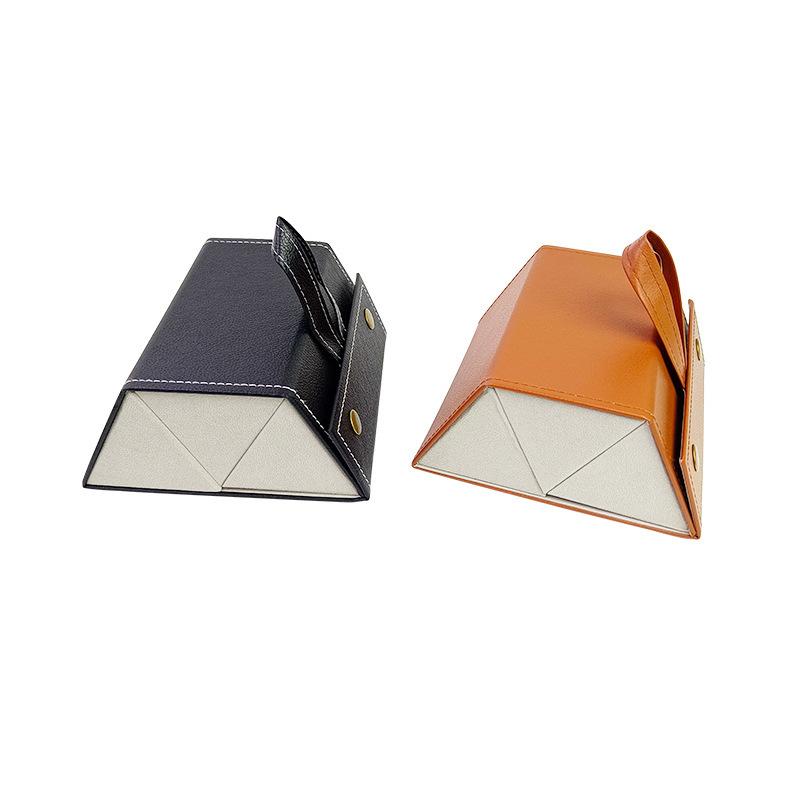 Pu Leather Foldable Sunglasses Organizer 2-6 Slots Soft Lining For Home Storage Travel Daily Use
