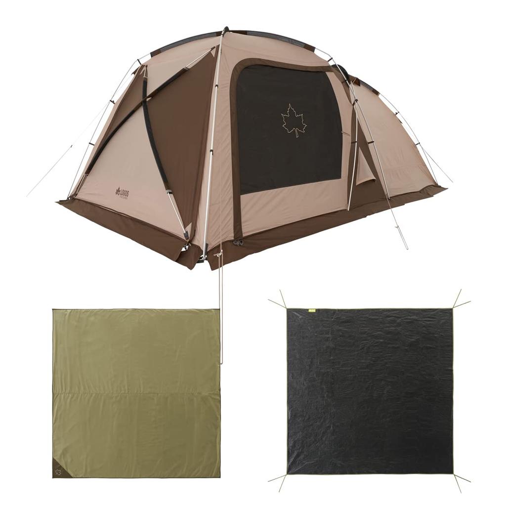 LOGOS Tradcanvas PANEL Double XL 71208003 5 Person Tent Family Tarp Tent Set-BB