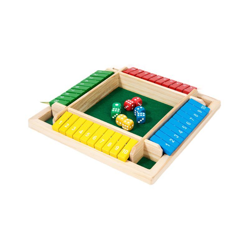 Multiplayer Wooden Number Flip Game: Interactive, Casual Fun for Kids and Adults