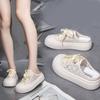 Breathable Mesh Bag Head Half Slippers Women's Summer Wear 2025 New Versatile Thick-bottomed Casual One-pedal Lazy Sandals
