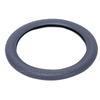 KING BISON Steering Wheel Cover Silicone Tire Handle Grip Round Protective Car Steering Accessories Anti-slip Fit Diameter 36-40cm (Gray)