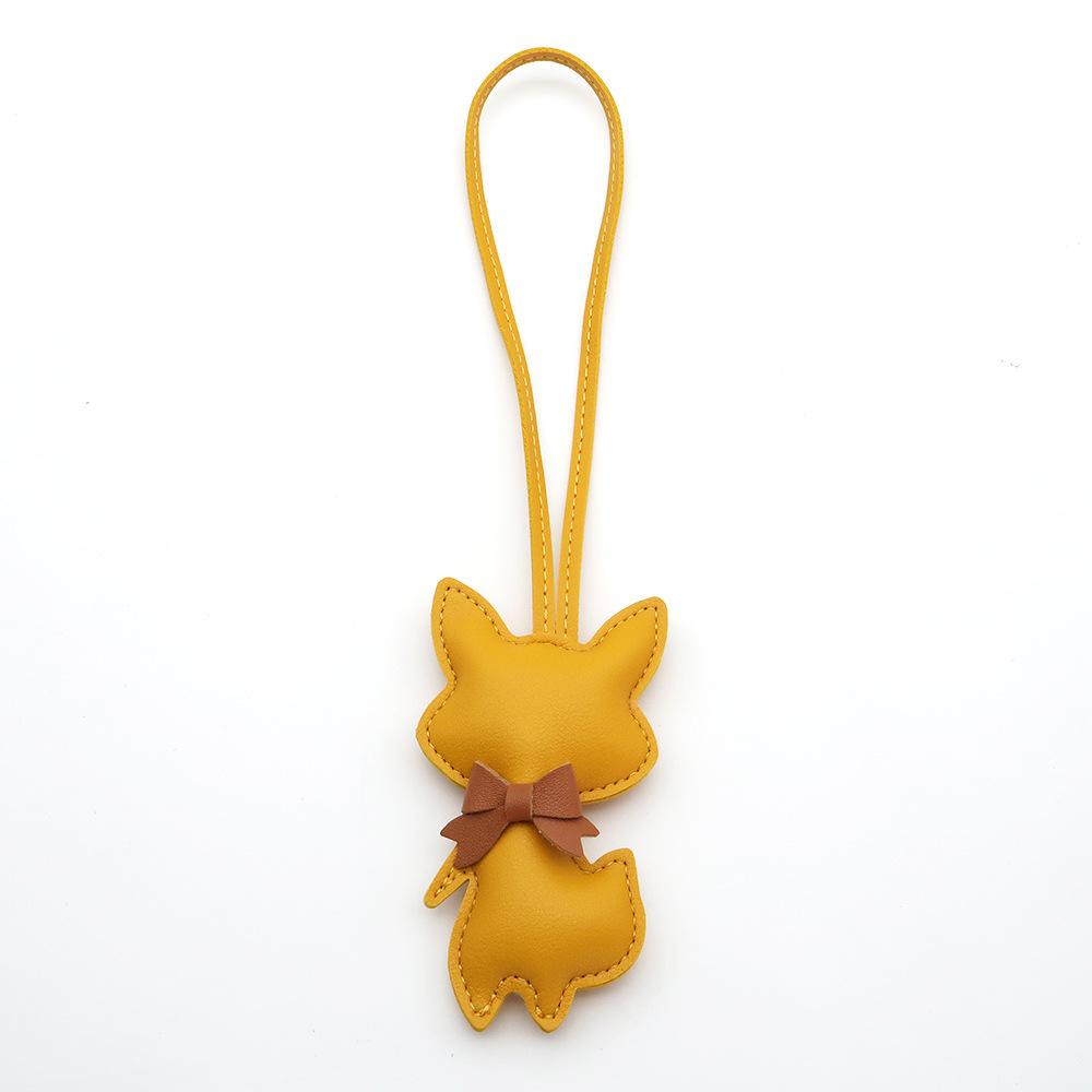 Cute Cartoon Fox Bag Pendant Couple Luggage Accessories Fashion Keychain Charm Car Accessory