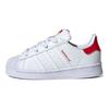 Adidas Originals Non-Slip Low-Top Walking Shoes Baby Shoes White Red FW0825