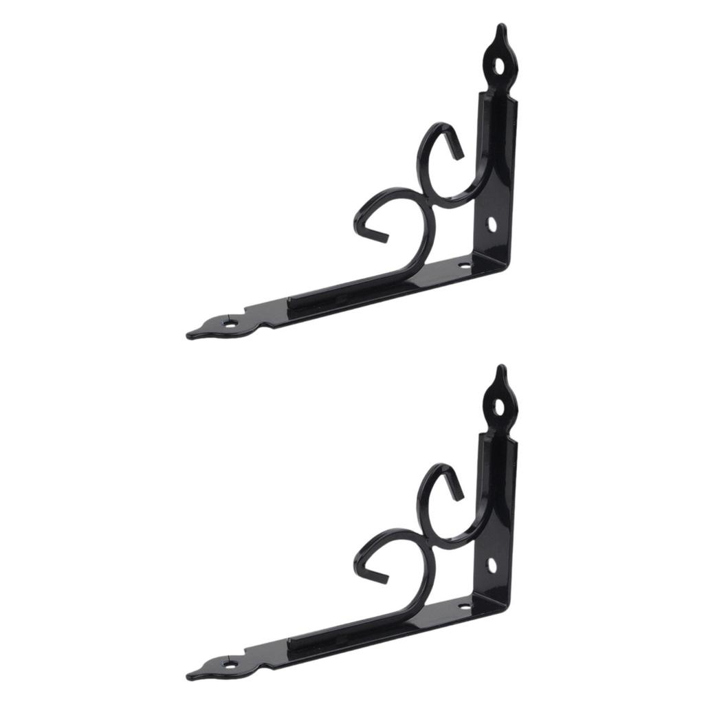 2 Pieces Wall Shelf Brackets Triangular 7.87"x4.96" Heavy Duty Hardware Thickened Sturdy Wall Mounted Metal Shelf Support