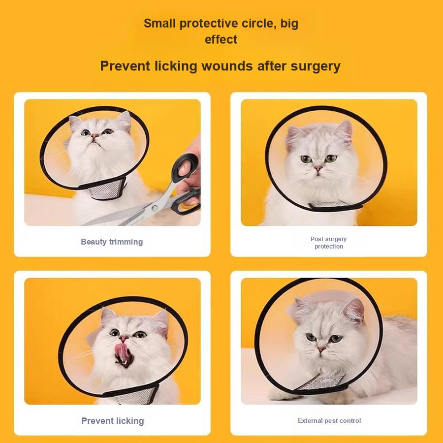Elizabethan Collar for Dogs and Cats - Anti-Chew and Anti-Lick Ring Soft Head Halter