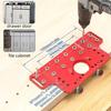 2 In 1 Jig Woodworking Hinge Drilling Locator Door Handle Shelf Pin Drilling Guide Jig Hinged Cabinet Door Hole Puncher