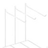 Jewelry Organizer Earrings Storage Holder Lightweight Stylish Necklaces Hanging Rack with 3 Hangers