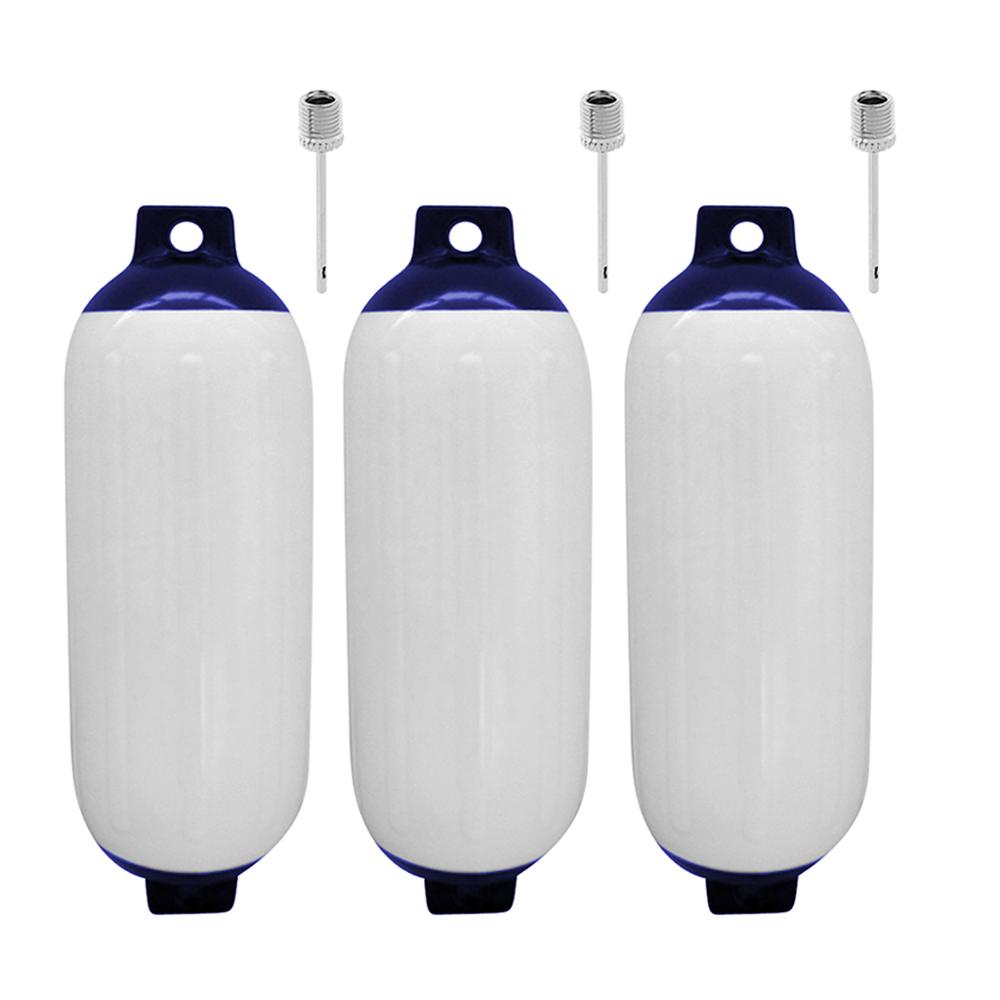 3X Marine Boat Bumper Fender Boat Buoy Inflatable Marine Bumper Dock Shield Mooring Protector for Yacht Speedboat Marine 3pcs Boat Fender