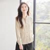 Teluoman Women's Tie-Neck Business Casual Shirt