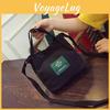 Trendy Korean Fashion Canvas Bucket Bag Mini Candy Color Shoulder Bag