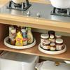 Rotating Spice Rack - Round Multi-use Kitchen Organizer for Condiments, Oil, Salt, Soy Sauce, and Vinegar