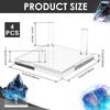 4 Pcs Clear Acrylic Crystal Display Stand For Fossil Gemstones Coral Geodes Seashells Rock Mineral Agate Small Collectibles