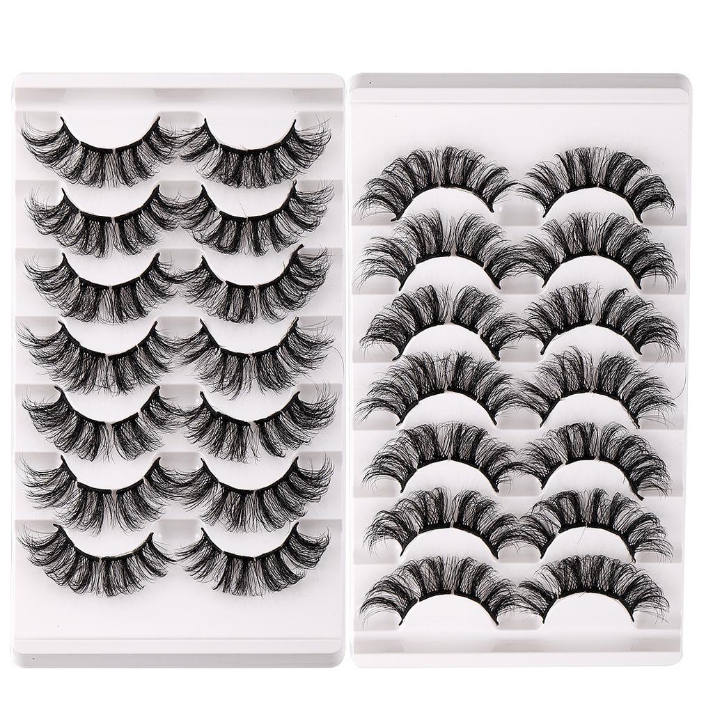 High Imitation Mink Hair False Eyelashes Thick Curled Segmented Eyelashes Simulation Of Natural Eyelashes