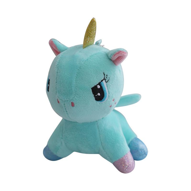 Plush Toy Unicorn Cartoon Cute Doll Keychain Backpack Pendant Child Holiday Gift