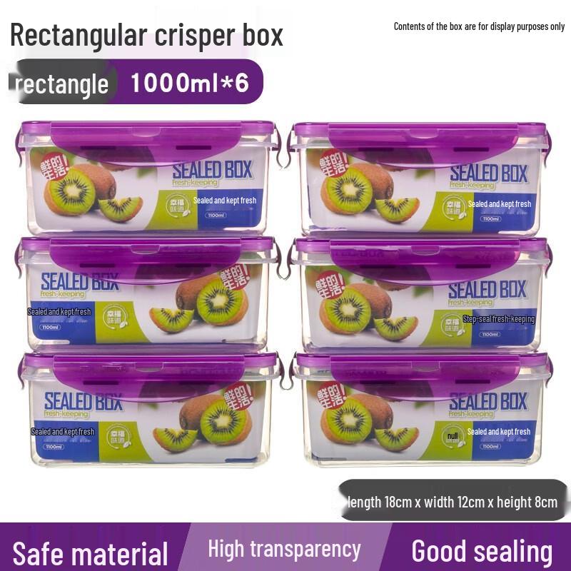 Yode Rectangular Microwavable Food Storage Container Set