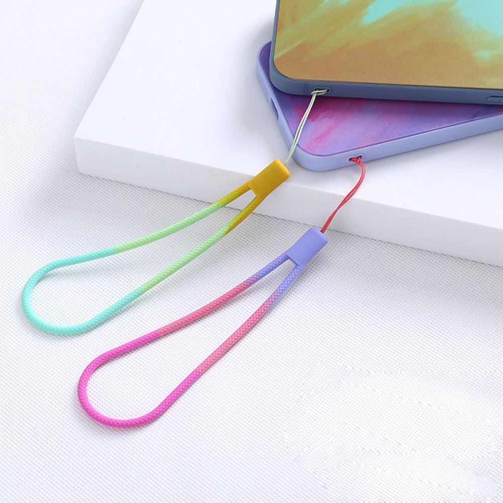 Straps Phone Charms Watercolor Woven Pattern Wrist Hand Strap Phone Hanging Rope Mobile Phone Strap